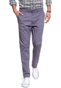 Wrangler - WRANGLER SPODNIE MĘSKIE CHINO CADET PURPLE W16LR333P. Materiał: materiał #3