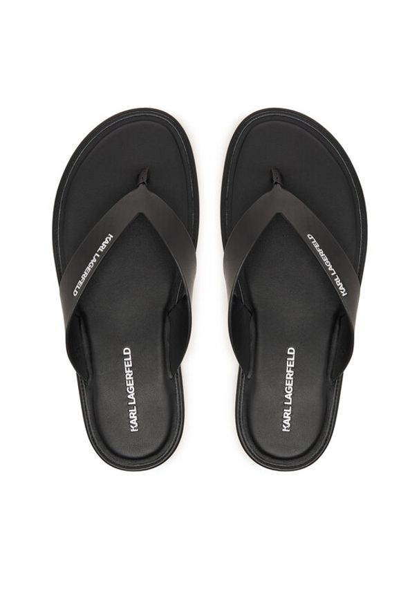 Karl Lagerfeld - KARL LAGERFELD Japonki Kastor IV KL70206C Czarny. Kolor: czarny. Materiał: skóra