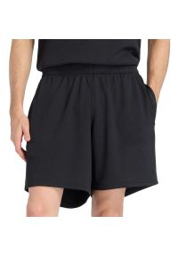 Spodenki męskie New Balance MB61V17CBK - czarne. Kolor: czarny. Materiał: materiał, poliester. Sport: fitness #1