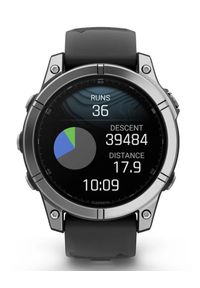 GARMIN - Garmin Fenix E 47mm Srebrny. Kolor: srebrny. Materiał: włókno. Styl: sportowy, militarny #10