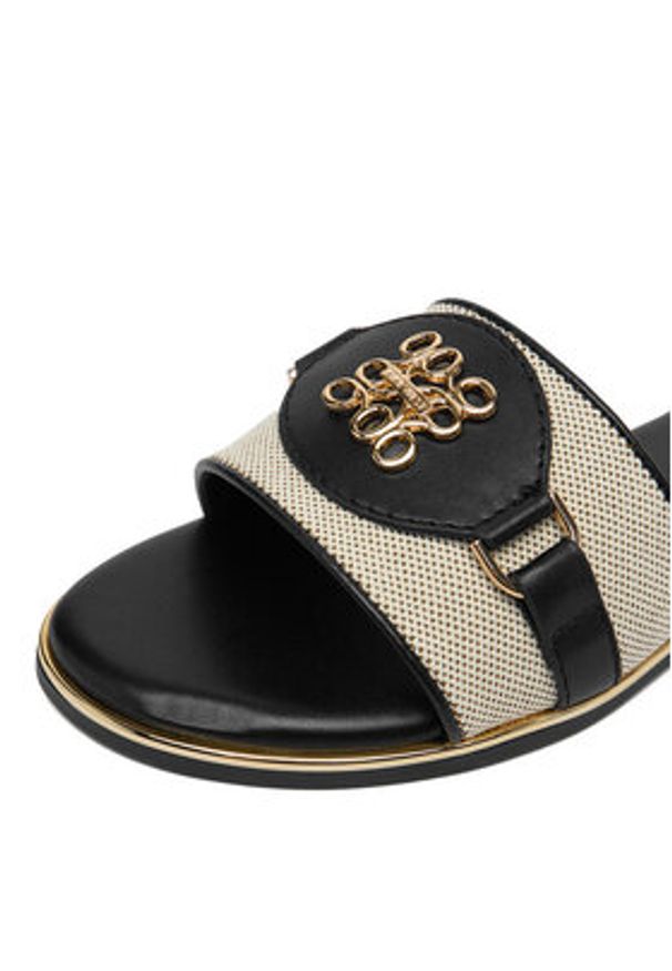 Nine West Klapki CEO-6165-32 Czarny. Kolor: czarny. Materiał: materiał