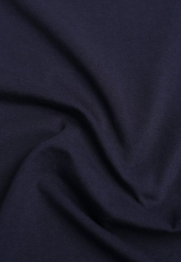 Renee - Granatowy T-shirt z Bawełny z Okrągłym Dekoltem Nedima. Okazja: na co dzień. Kolor: niebieski. Materiał: bawełna. Styl: casual, klasyczny