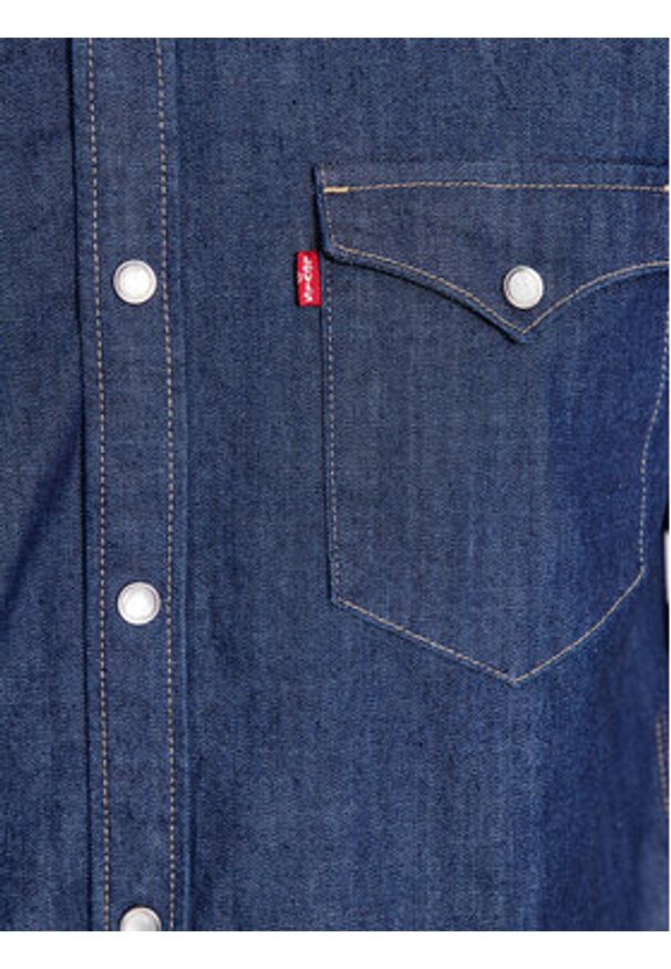 Levi's® Koszula Barstow Western Standard 85744-0000 Granatowy Standard Fit. Kolor: niebieski. Materiał: bawełna