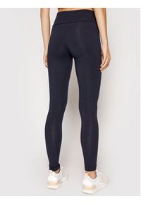 Adidas - adidas Legginsy Essentials Logo H07781 Granatowy Extra Slim Fit. Kolor: niebieski. Materiał: bawełna #2