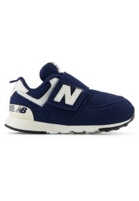 Buty niemowlęce New Balance NW574BCE – granatowe. Okazja: na co dzień. Zapięcie: rzepy. Kolor: niebieski. Materiał: guma, syntetyk, materiał. Szerokość cholewki: normalna. Model: New Balance 574. Sport: turystyka piesza