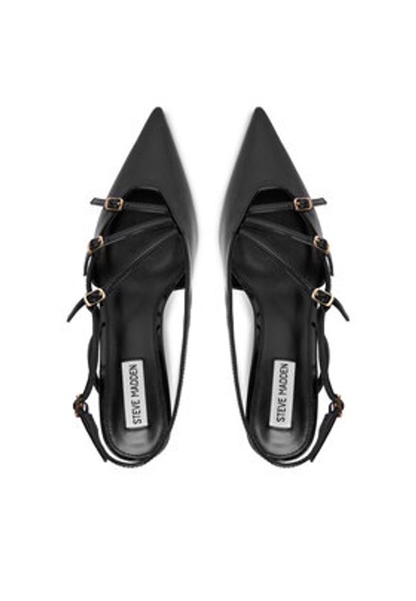 Steve Madden Sandały Liana SM11003386 Czarny. Kolor: czarny. Materiał: skóra