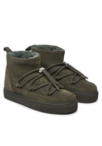 Inuikii Śniegowce Classic Low 75202-004 Khaki. Kolor: brązowy. Materiał: skóra, zamsz