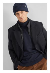 Selected Homme Płaszcz wełniany 16089400 Czarny Regular Fit. Kolor: czarny. Materiał: syntetyk
