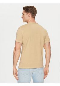 Guess T-Shirt M5RI14 J1314 Beżowy Slim Fit. Kolor: beżowy. Materiał: bawełna #4