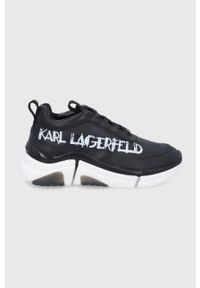 Karl Lagerfeld Buty skórzane KL51710.Black.Lthr kolor czarny. Nosek buta: okrągły. Zapięcie: sznurówki. Kolor: czarny. Materiał: skóra #1