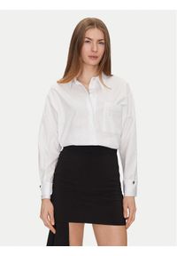 Elisabetta Franchi Koszula CA-092-51E2-V380 Biały Regular Fit. Kolor: biały. Materiał: bawełna #1