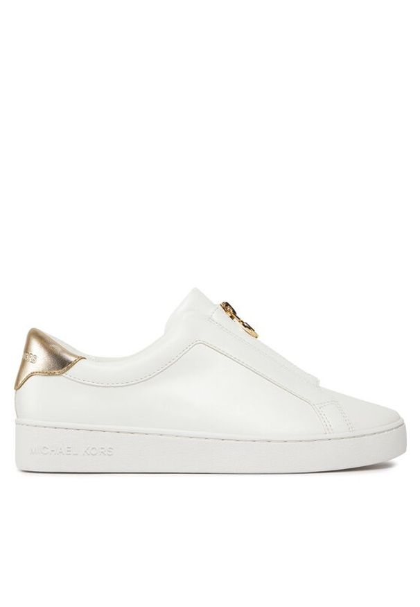 MICHAEL Michael Kors Sneakersy Keaton Zip Slip On 43R4KTFP2L Złoty. Zapięcie: bez zapięcia. Kolor: biały. Materiał: skóra