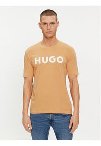 Hugo T-Shirt Dulivio 50467556 Pomarańczowy Regular Fit. Kolor: pomarańczowy. Materiał: bawełna #1