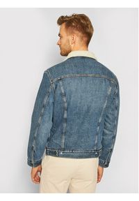 Levi's® Kurtka jeansowa Type III Sherpa 16365-0128 Niebieski Regular Fit. Kolor: niebieski. Materiał: jeans, bawełna #5