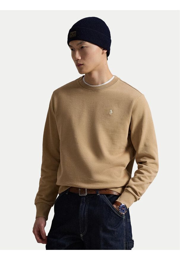 Polo Ralph Lauren Bluza 710916689038 Beżowy Regular Fit. Typ kołnierza: polo. Kolor: beżowy. Materiał: bawełna