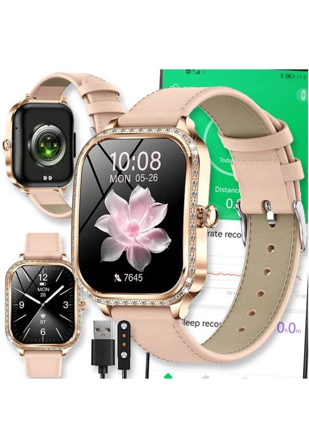 Diaway - SMARTWATCH WATCH ZEGAREK AMOLED BLUETOOTH ROZMOWY MENU PL DAMSKI SMARTBAND MK88. Rodzaj zegarka: smartwatch