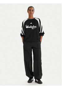 Adidas - adidas Bluzka House Of Tiro JY7638 Czarny Loose Fit. Kolor: czarny. Materiał: syntetyk #4