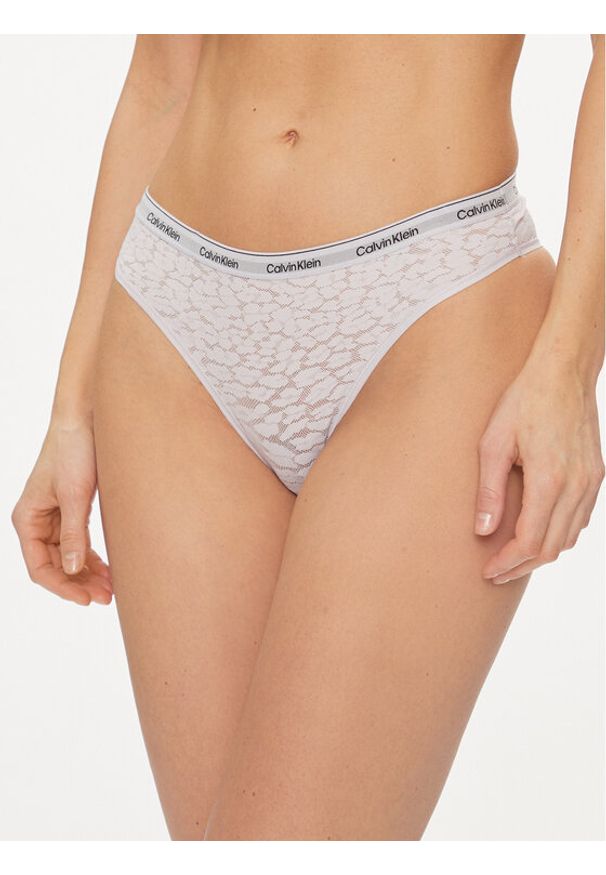Calvin Klein Underwear Figi brazylijskie 000QD5233E Fioletowy. Kolor: fioletowy. Materiał: syntetyk