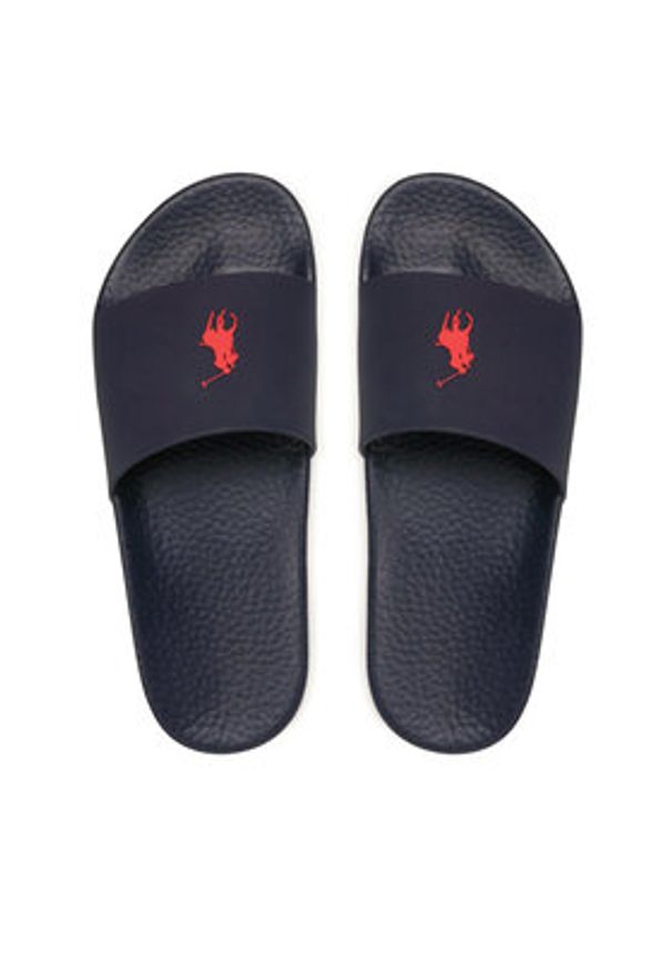 Polo Ralph Lauren Klapki Polo Slide 809852071002 Granatowy. Kolor: niebieski. Materiał: syntetyk