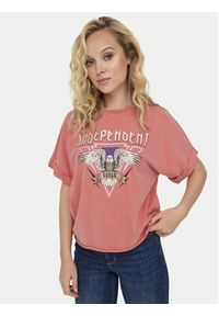 only - ONLY T-Shirt Lucy 15316637 Różowy Regular Fit. Kolor: różowy. Materiał: bawełna