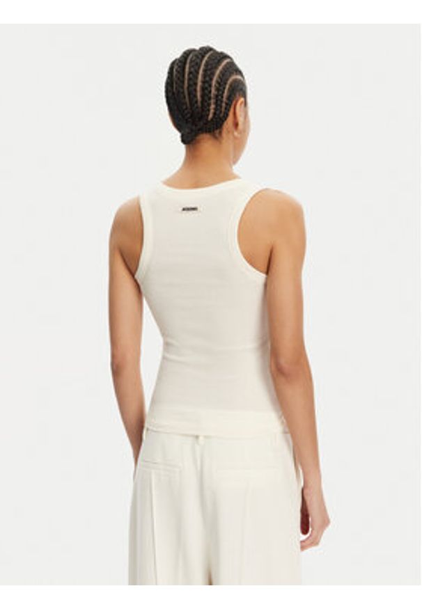 JACQUEMUS Top 241JS158-2032 Écru Regular Fit. Materiał: bawełna