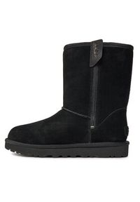 Ugg Śniegowce W Classic Short Bailey Zip 1144043 Czarny. Kolor: czarny. Materiał: skóra #3