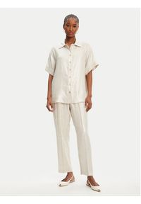 ACCESS FASHION Koszula 53-7079-421 Beżowy Regular Fit. Kolor: beżowy. Materiał: wiskoza #5