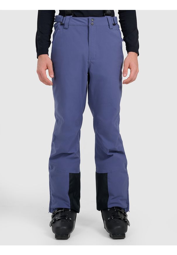 4f - 4F Spodnie narciarskie membrana 5000 męskie - granatowe 3XL. Kolor: niebieski. Materiał: poliester, materiał. Wzór: gładki. Sezon: zima. Sport: narciarstwo