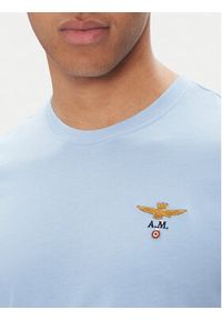 Aeronautica Militare T-Shirt 251TS1580J372 Błękitny Regular Fit. Kolor: niebieski. Materiał: bawełna #5