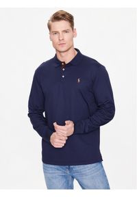 Polo Ralph Lauren Polo 710671785001 Granatowy Slim Fit. Typ kołnierza: polo. Kolor: niebieski. Materiał: bawełna