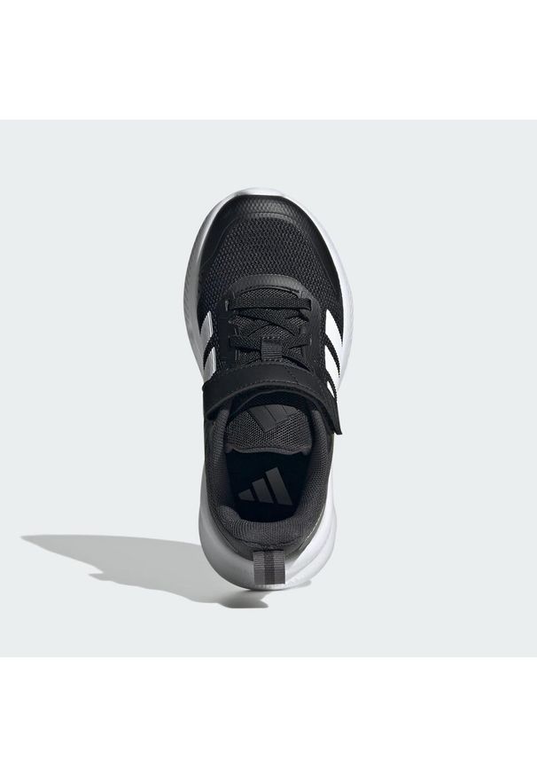 Adidas - Buty dla dzieci Fortarun 4.0. Zapięcie: pasek. Kolor: biały, wielokolorowy, czarny, szary