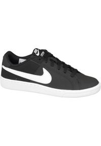 Buty do chodzenia damskie Nike Court Royale. Zapięcie: sznurówki. Kolor: czarny. Materiał: tkanina, materiał, skóra, syntetyk. Szerokość cholewki: normalna. Model: Nike Court. Sport: turystyka piesza