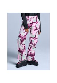 POEDERBAAS - Spodnie narciarskie damskie – Arcty - 2L ocieplana – Różowym, wielokolorowe. Kolor: zielony. Materiał: poliester. Sezon: zima. Sport: narciarstwo #1