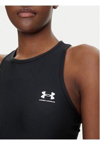 Under Armour Koszulka techniczna HeatGear 1388694 Czarny Slim Fit. Kolor: czarny. Materiał: syntetyk
