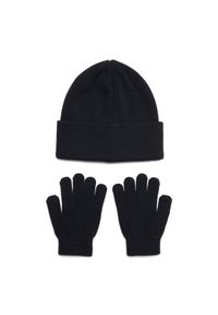 Komplet czapka zimowa i rękawiczki dziewczęce Under Armour G Beanie/Glove Combo - czarne. Kolor: czarny. Materiał: akryl, dzianina. Sezon: zima #2