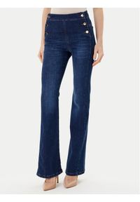 Rinascimento Jeansy CFC0124950003 Niebieski Flare Fit. Kolor: niebieski #1
