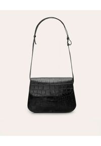 BALAGAN - Czarna torba Doar M z wzorem krokodyla. Kolor: brązowy #9