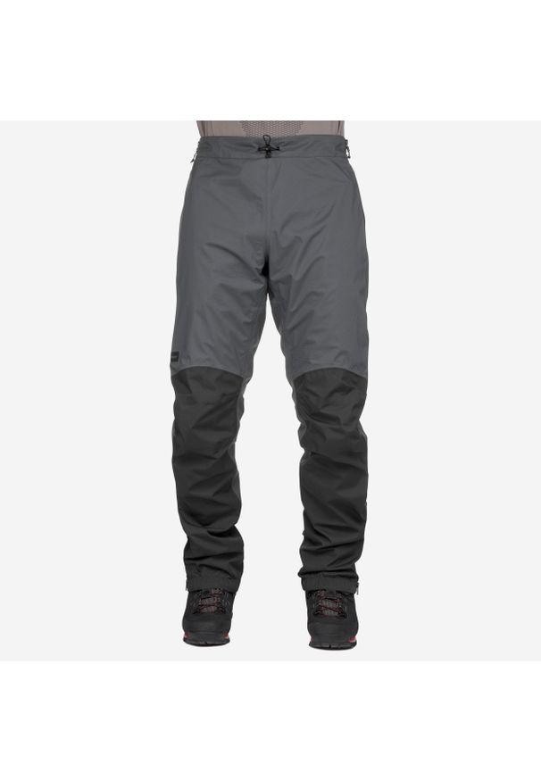 FORCLAZ - Spodnie trekkingowe wierzchnie męskie Forclaz MT500. Kolor: wielokolorowy, czarny, szary. Materiał: tkanina, materiał
