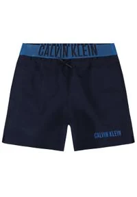 Calvin Klein Swimwear Szorty kąpielowe Medium Waistband Drawstring B70B700226 Granatowy Regular Fit. Kolor: niebieski #1