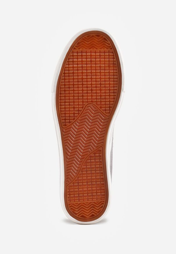 Born2be - Szare Ażurowe Trampki Przed Kostkę Russi. Wysokość cholewki: przed kostkę. Kolor: szary. Materiał: jeans. Wzór: ażurowy