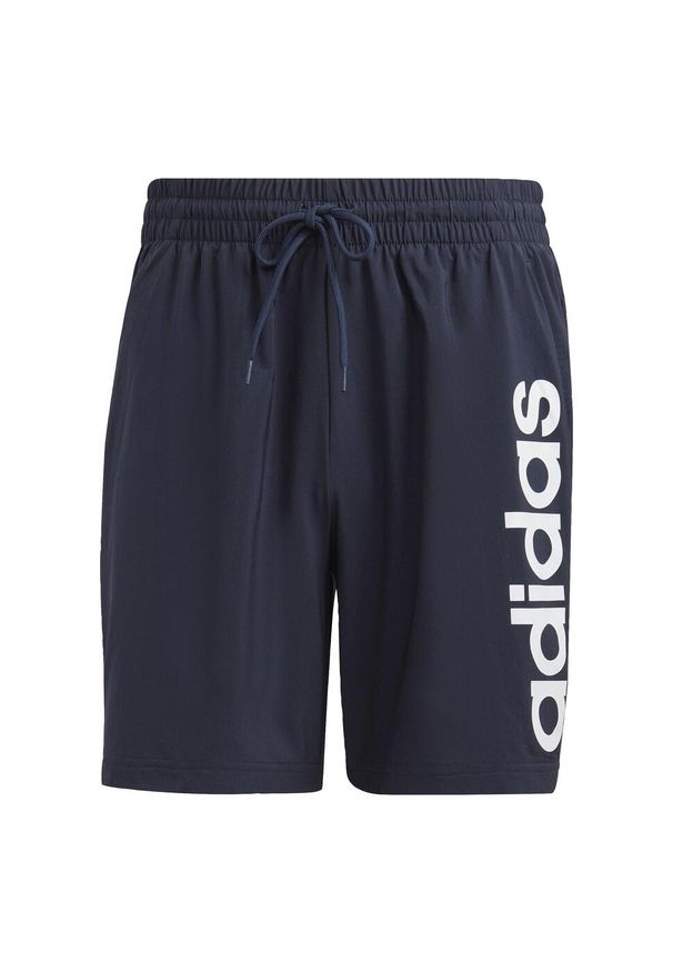 Adidas - Spodenki krótkie sportowe AEROREADY Essentials Chelsea. Kolor: biały, wielokolorowy, niebieski. Materiał: materiał. Długość: krótkie
