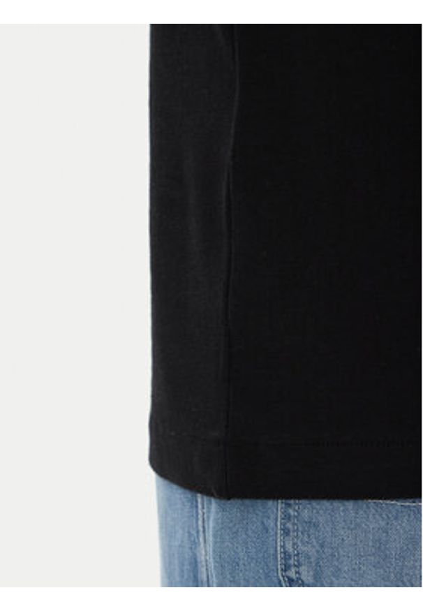 DC Shoes T-Shirt ADYKT03246 Czarny Regular Fit. Kolor: czarny. Materiał: bawełna