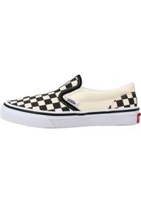 Buty Dziecko Vans Classic Slip-On czarny. Okazja: na co dzień. Zapięcie: bez zapięcia. Kolor: biały. Model: Vans Classic