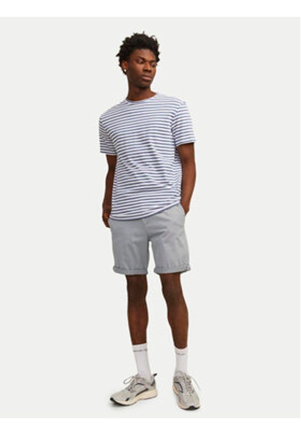 Jack & Jones Szorty materiałowe Jpstbowie 12165604 Szary Regular Fit. Kolor: szary. Materiał: bawełna