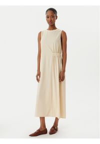 Weekend Max Mara Sukienka letnia Tenebre 2515621032 Écru Regular Fit. Kolor: kremowy. Materiał: syntetyk. Sezon: lato #1