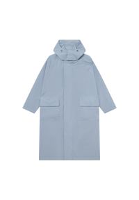 Kubota Kurtka Przeciwdeszcowa Unisex Parka Turystyczna. Kolor: niebieski. Materiał: poliester. Sport: turystyka piesza