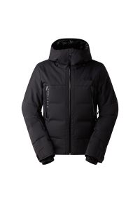 Kurtka męska The North Face Cirque 0A87Y4GOF1 - czarna. Kolor: czarny. Materiał: poliester, elastan, puch, syntetyk. Wzór: aplikacja. Sezon: zima. Styl: klasyczny. Sport: narciarstwo #1