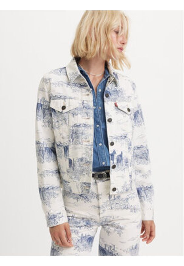 Levi's® Kurtka jeansowa The Original Trucker 29945-0161 Biały Regular Fit. Kolor: biały. Materiał: bawełna