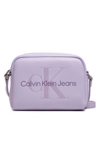 Calvin Klein Jeans Torebka Sculpted Camera Bag18 Mono K60K612220 Fioletowy. Kolor: fioletowy. Materiał: skórzane