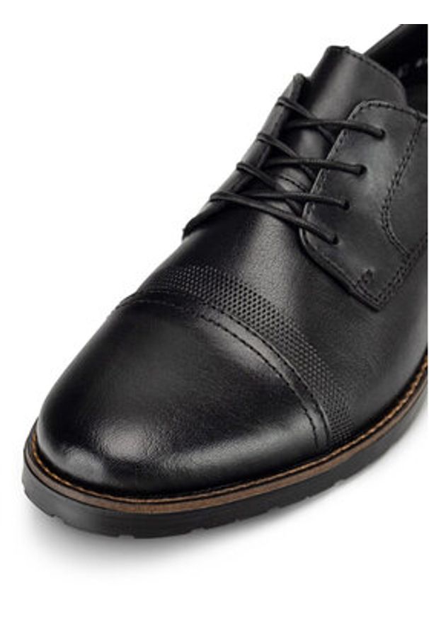 Rieker Półbuty 14607-00 Czarny. Kolor: czarny. Materiał: skóra